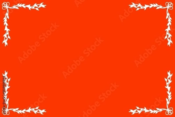 Fototapeta Simple Background Frame, Unique Background, Red and White Color Background, Unique Design Background