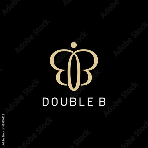 Obraz Double B logo luxury  vector image