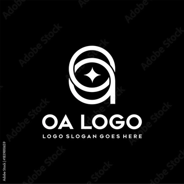 Obraz OA letter logo vector image