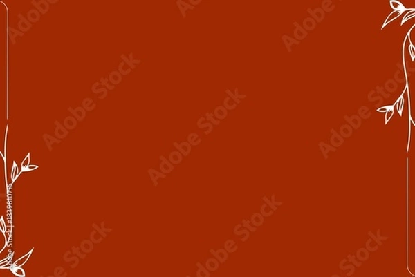 Fototapeta Simple Background Frame, Unique Background, Red and White Color Background, Unique Design