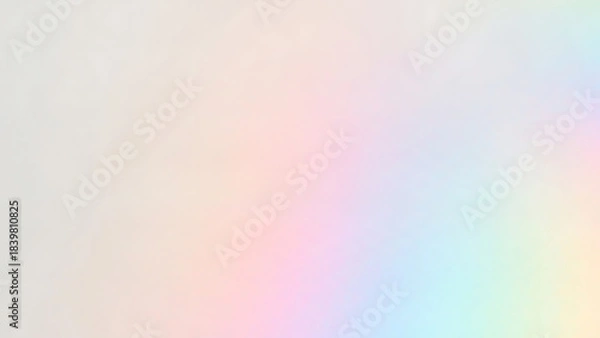 Fototapeta Soft pastel abstract background with a blurred iridescent rainbow effect creating a dreamy and ethereal atmosphere for design projects