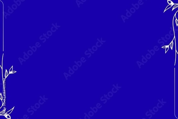 Fototapeta Simple Background Frame, Unique Background, Blue and White Color Background, Unique Design