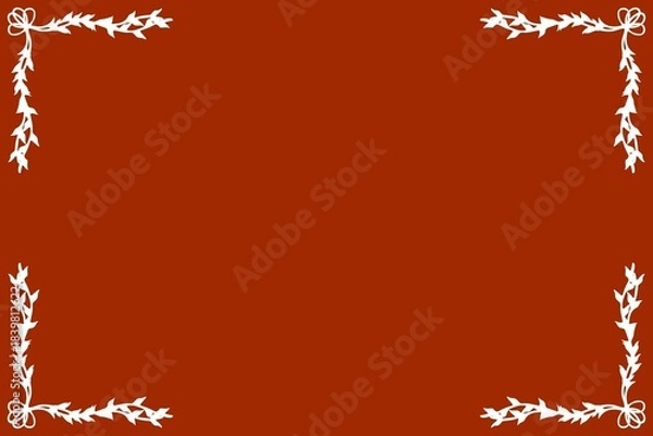 Fototapeta Simple Background Frame, Unique Background, Red and White Color Background, Unique Design 