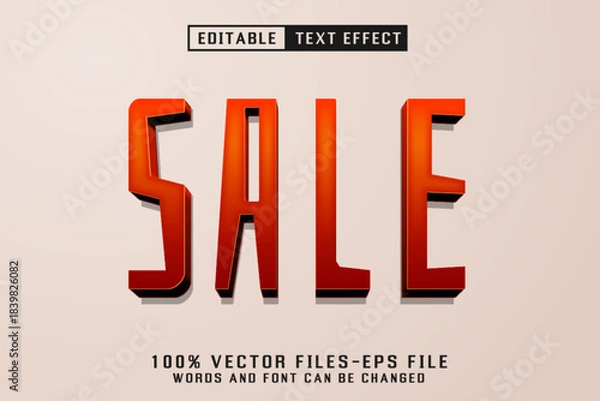 Obraz Sale Editable Text Effect