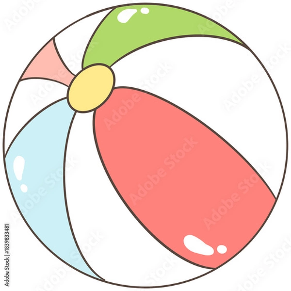 Obraz Kawaii Capibara Beach Summer