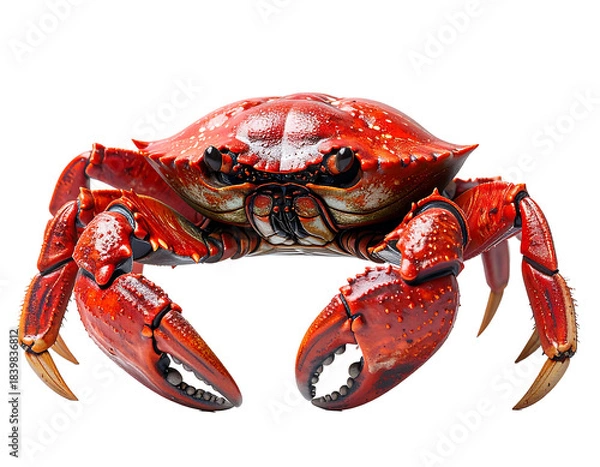Obraz Red Crab Figurine with Detailed Textured Shell