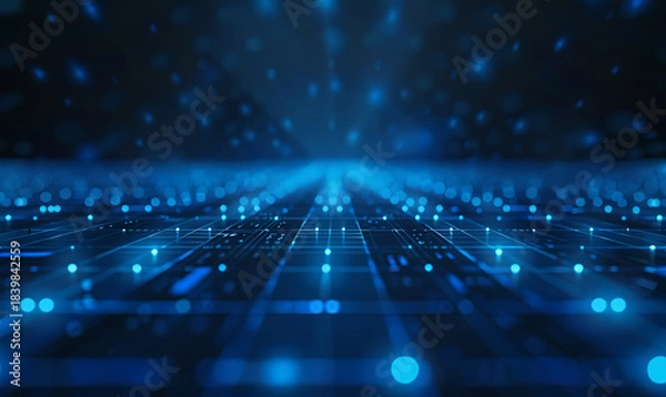 Fototapeta Digital Network Pathway Technology