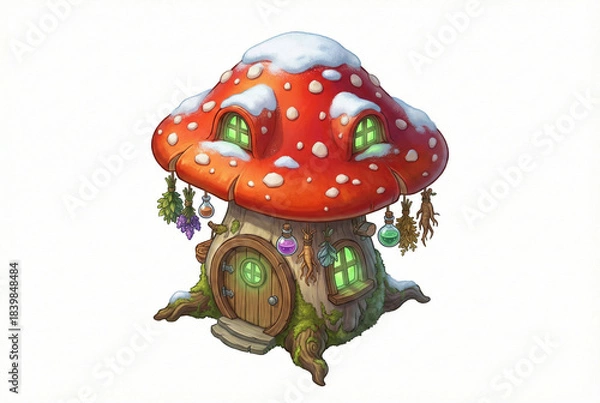 Obraz Fantasy Toadstool Mushroom House