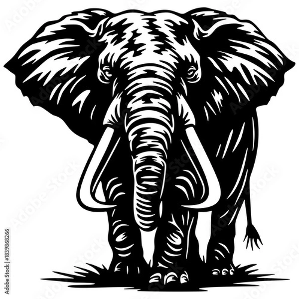 Fototapeta Elefante selvagem