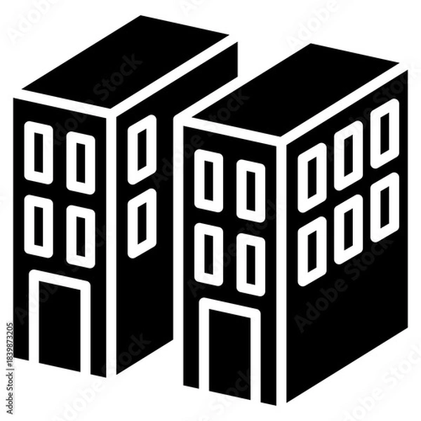 Obraz apartment icon vector