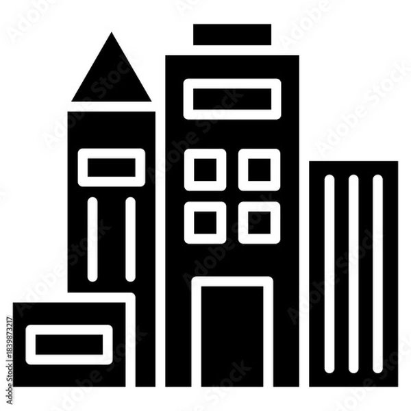Obraz building icon vector
