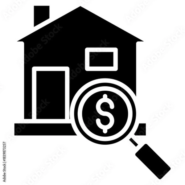 Obraz house appraisal icon vector
