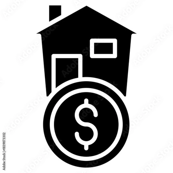 Obraz house price icon vector