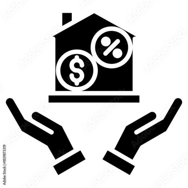 Obraz house affordable icon vector