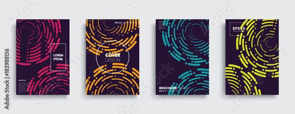 Fototapeta Vector cover designs. Future Poster template.