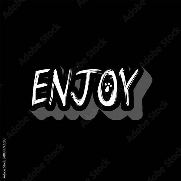 Obraz Vector Text Illustration For Enjoy.