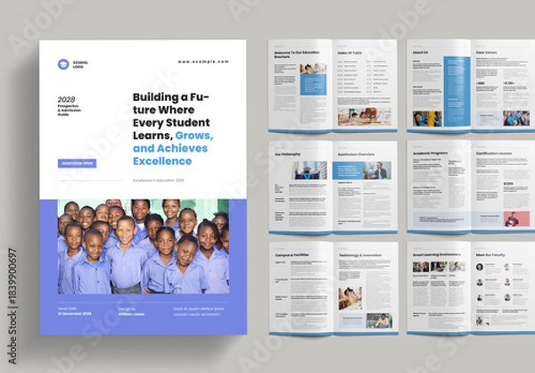 Fototapeta Education Brochure Template