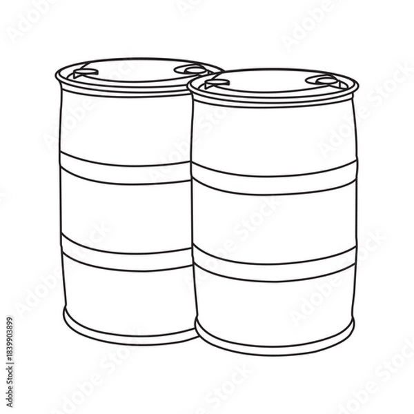 Obraz plastic drum icon