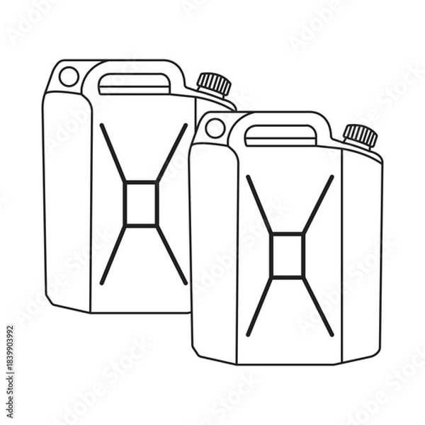 Obraz plastic jerry cans design
