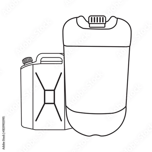 Obraz plastic jerry cans design