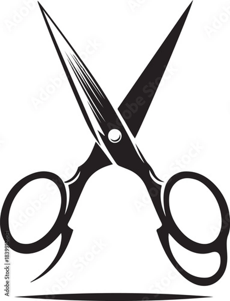 Obraz scissors isolated on white background