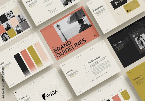 Fototapeta Brand Guidelines Brochure