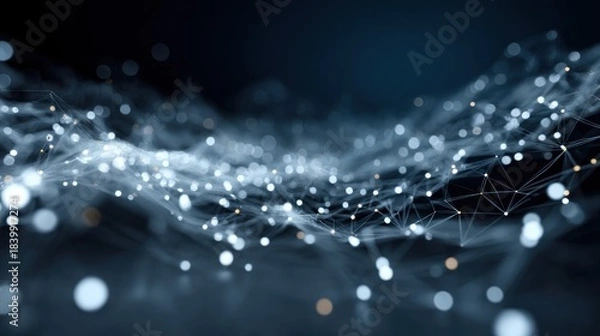 Fototapeta Abstract digital network