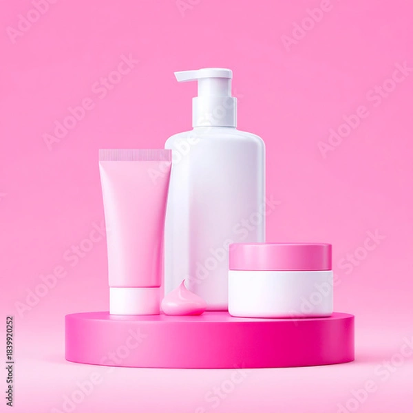 Fototapeta White Pump Bottle