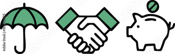 Fototapeta Modern Gradient Social Media and $UI$ Vector Icons