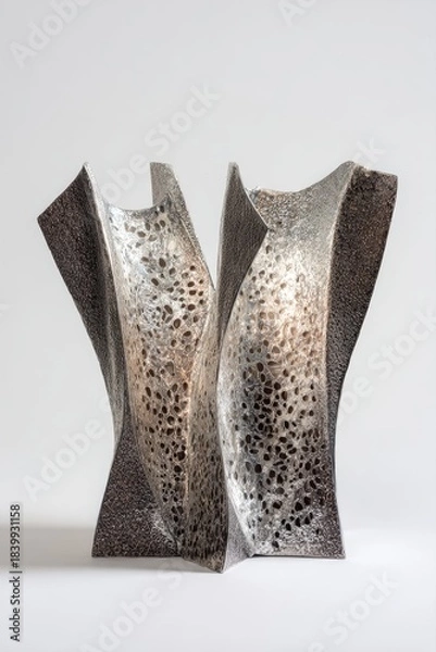 Fototapeta Abstract Ceramic Vase With Textured Surface
