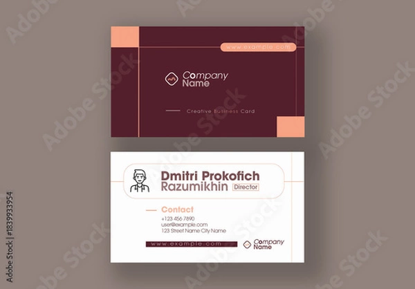 Obraz Business Card Design