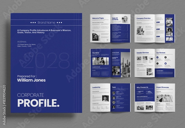 Obraz Modern Company Profile Identity