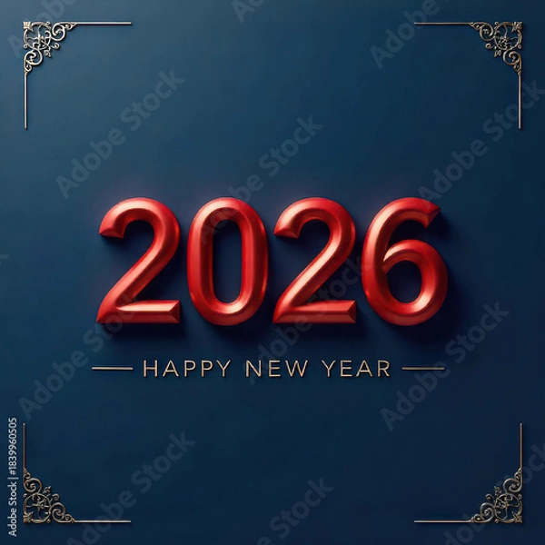 Obraz Happy New Year 2026 Template
