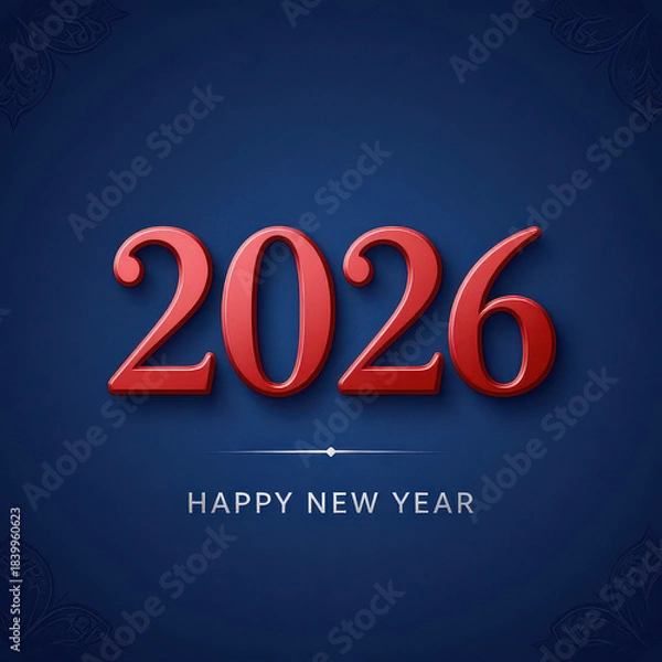 Obraz Happy New Year 2026 Template