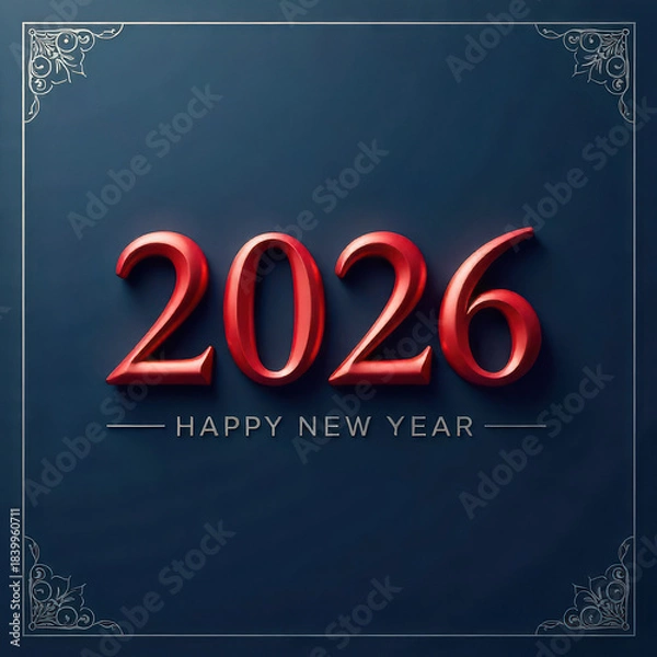 Obraz Happy New Year 2026 Template