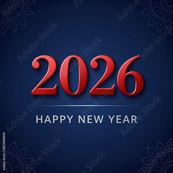 Obraz Happy New Year 2026 Template
