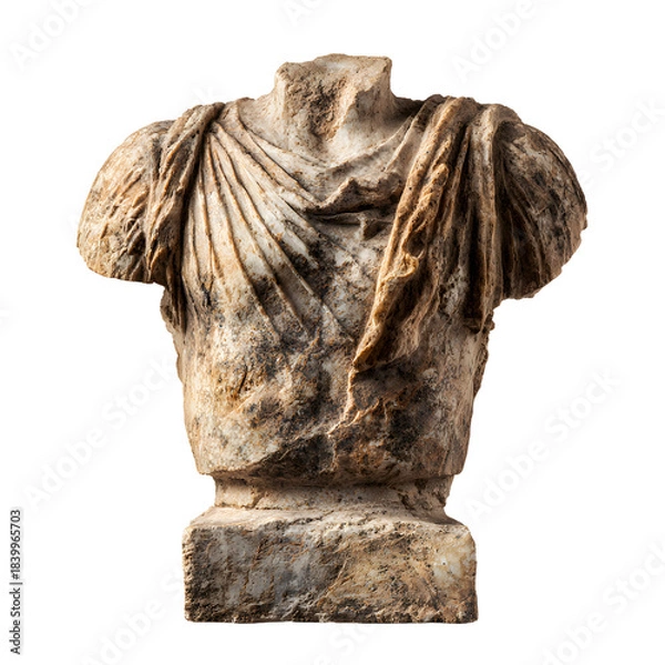 Fototapeta Exquisite Ancient Greek Sculpture Torso Marble Statue Art H