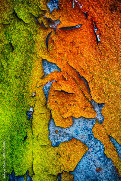 Obraz graffiti on the wall, old texture paint ,grunge background	