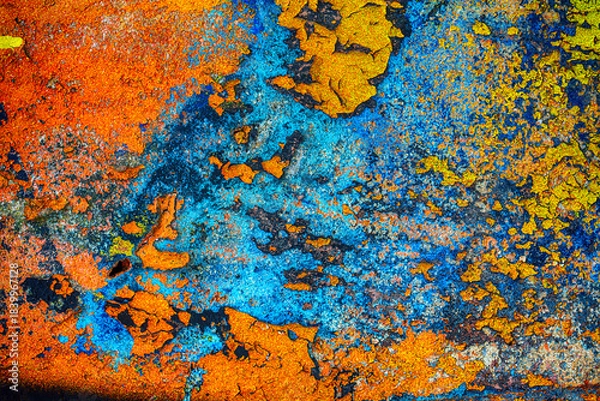 Obraz graffiti on the wall, old texture paint ,grunge background	