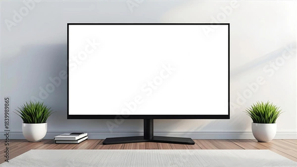 Obraz 明るい部屋に空白の液晶ディスプレー