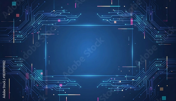 Fototapeta Digital Circuit Technology Background