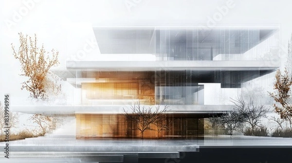 Obraz Modern architectural building design