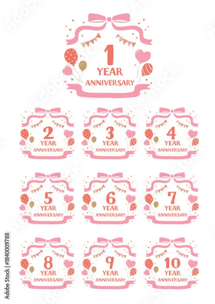 Obraz 周年記念アイコン　イラスト