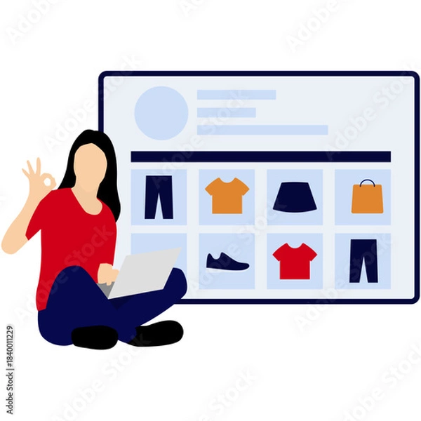 Obraz E-Commerce Illustration