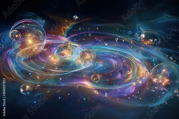 Fototapeta Abstract Colorful Galaxy Space Art