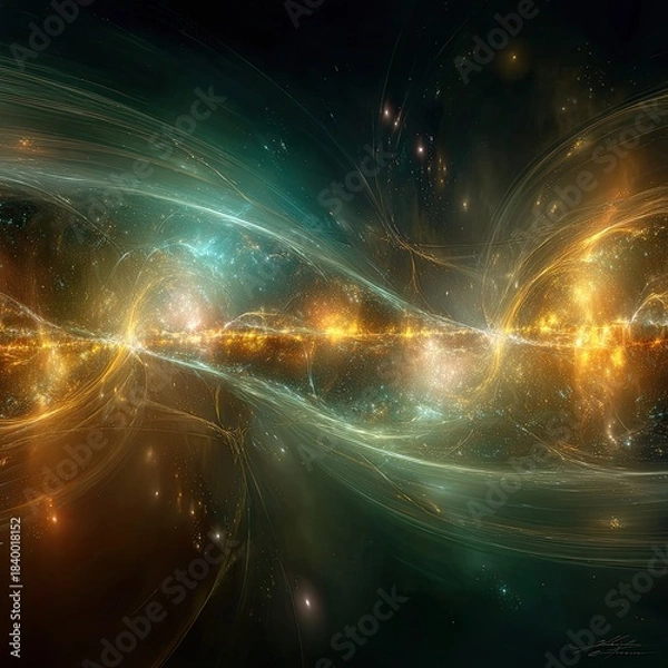 Fototapeta Abstract Cosmic Space Galaxy Design