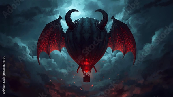 Obraz 悪魔のような気球