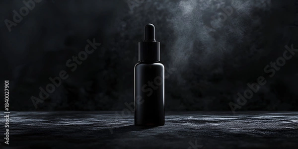 Fototapeta Face Serum Bottle in Minimal Light-Diffused Setup