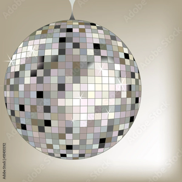 Obraz Disco Ball Black