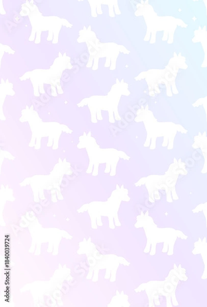 Fototapeta ファンタジーなソーダポップパターンポストカード♪